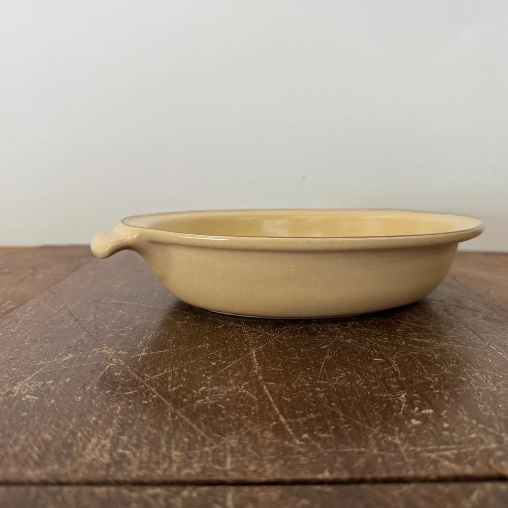 Pfaltzgraff Village 6-11 USA Oval‎ Baking Dish Casserole Tan Floral Stoneware